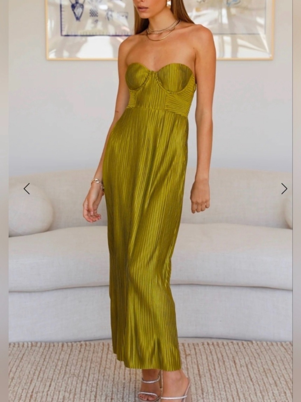 CHASE THE BLUES MIDI DRESS GREEN